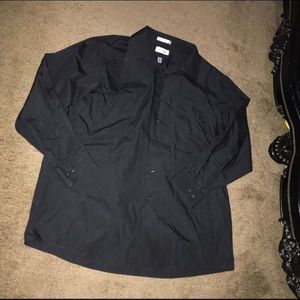 VanHeusen Black Button Down Shirt